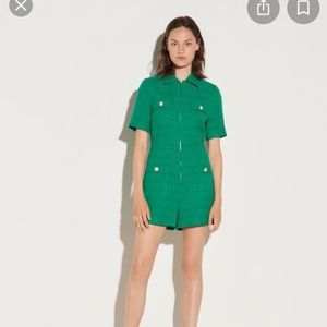 Sandro turquoise jumpsuit XS